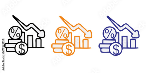 Inflation icon. Simple element from Crisis collection