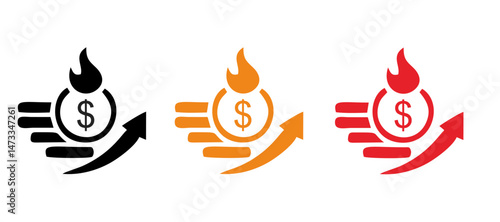 Inflation icon. Simple element from Crisis collection
