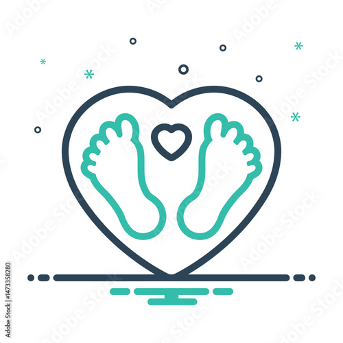 Mix icon for footprint