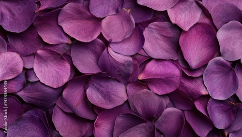 A plethora of deep purple flower petals