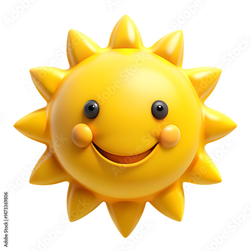 Cute Cartoon Sun: Happy Sunny Day Clipart