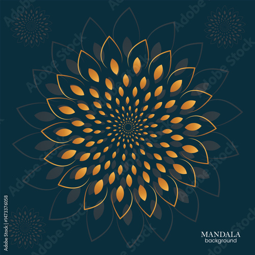 Elegant background with decorative mandala design