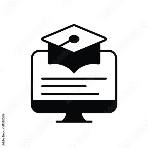 distance learning Vector icon