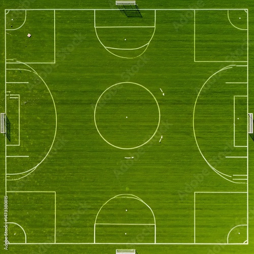 Green Fields, Aerial View AI Generated