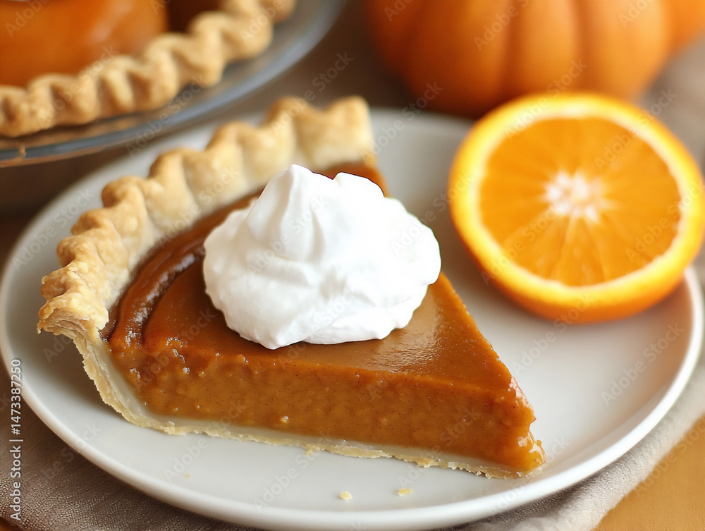 pumpkin pie whipped cream orange autumn pumpkin pie whipped cream orange autumn