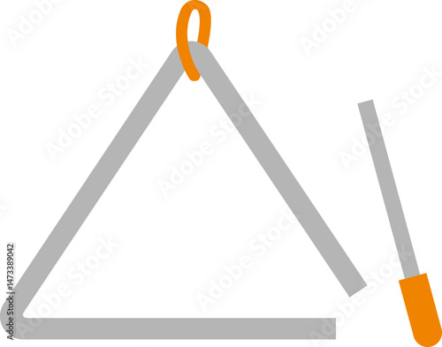 트라이앵글 악기 벡터