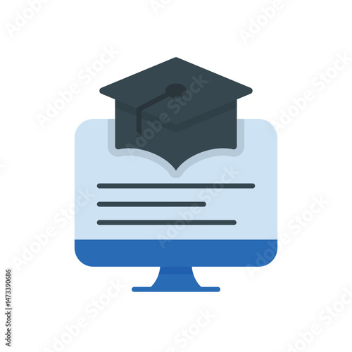distance learning Vector icon