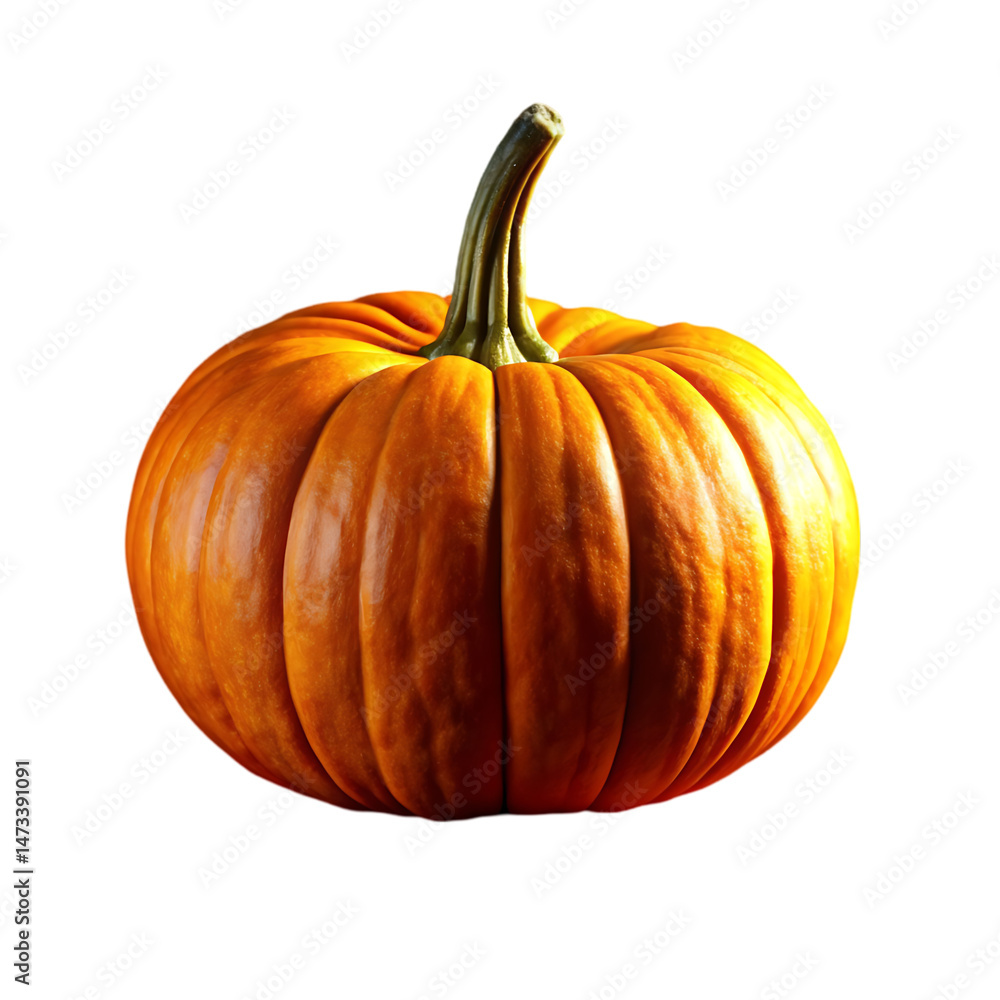 Fototapeta premium Perfect Pumpkin: Fresh, Orange, Autumn Gourd