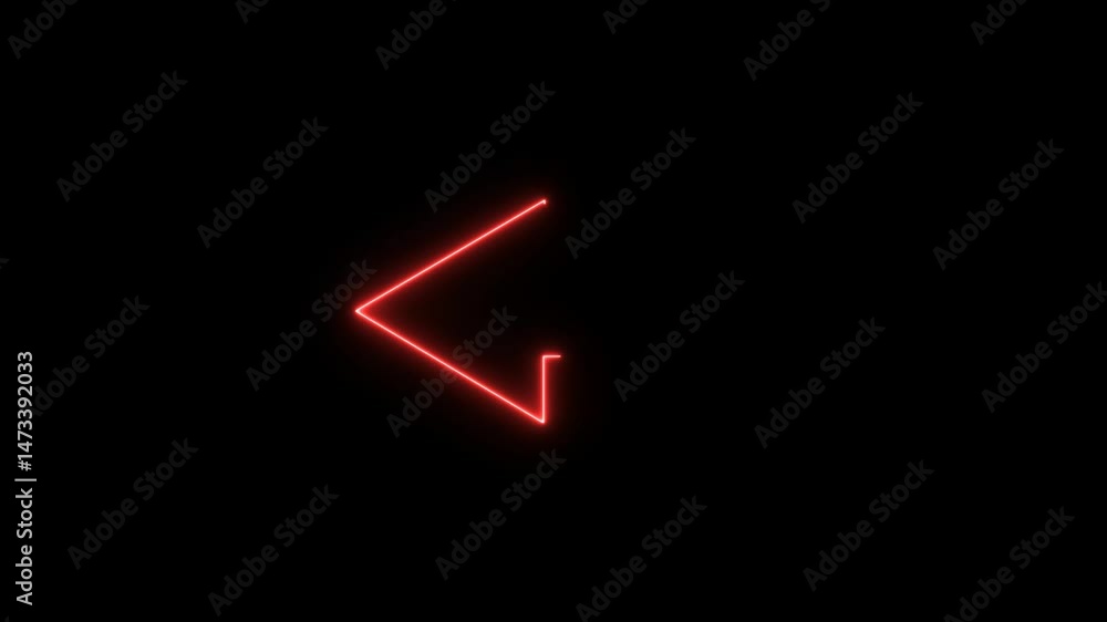 Left-moving arrows to the side. Animation Left-moving arrows to the side. Animation
