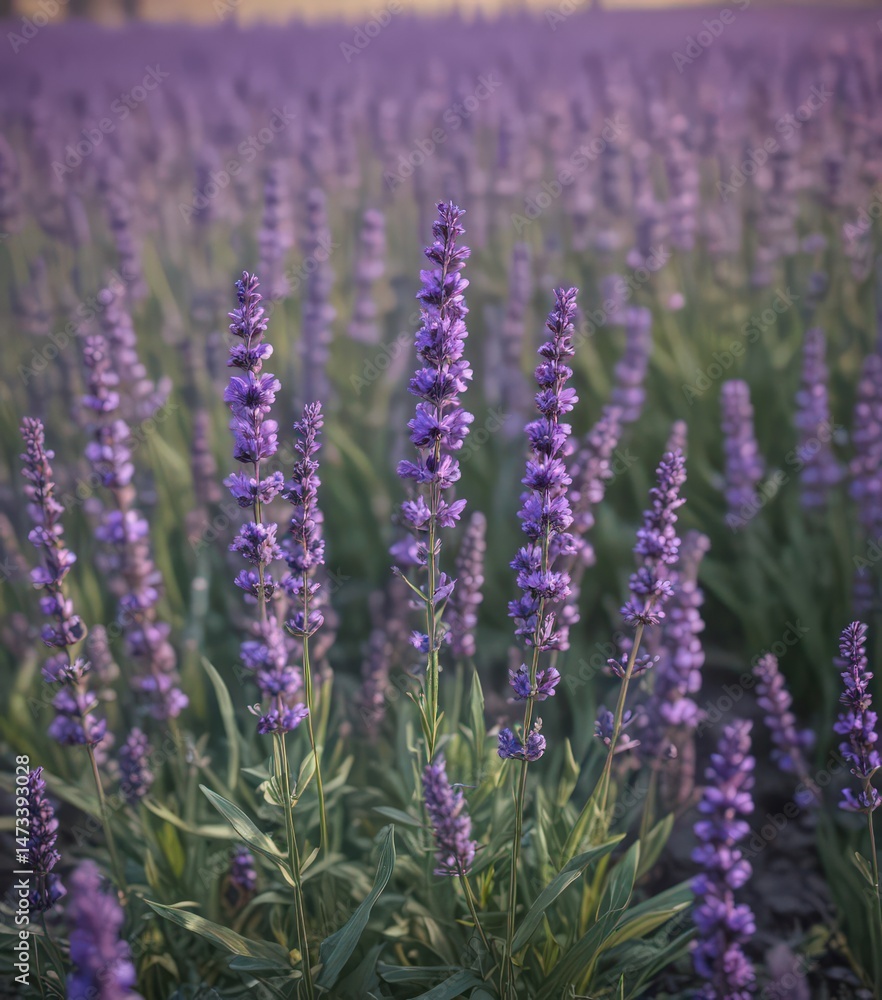 Obraz premium Vibrant lavender blossoms, rich color and texture , flowers, lavender