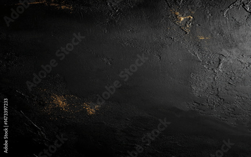 Black concrete texture background design. Minimal black concrete background. simple black background. Black background with concrete textured. Dark black wall texture background.