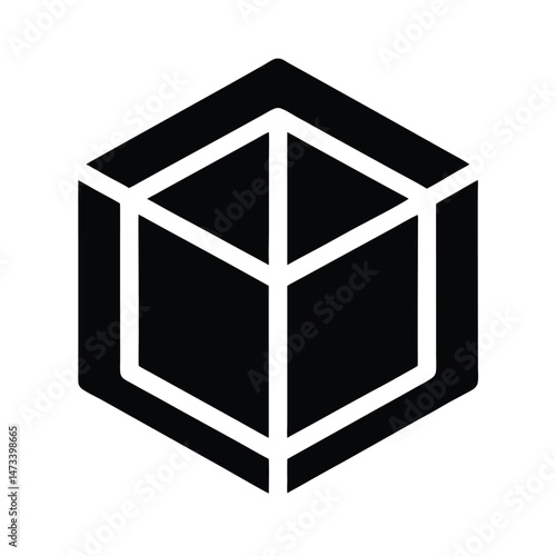 3d modeling software icon vector illustration