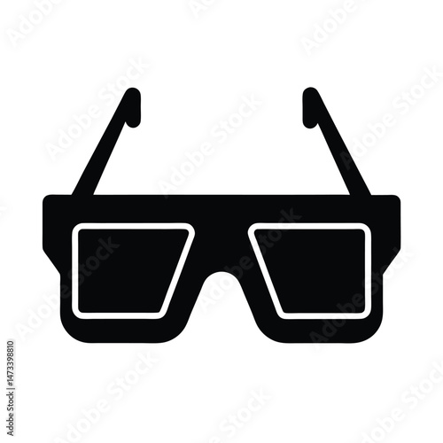 augmented reality eyewear icon vector illustration