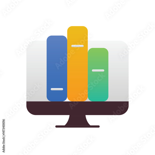 digital library Vector icon