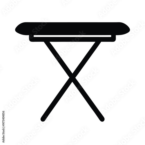 foldable ironing board icon vector illustration