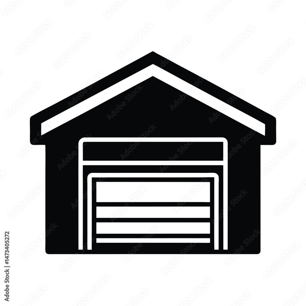 garage door opener icon vector illustration garage door opener icon vector illustration
