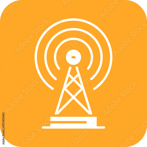 Broadcast icon vector image. Suitable for mobile apps, web apps and print media.