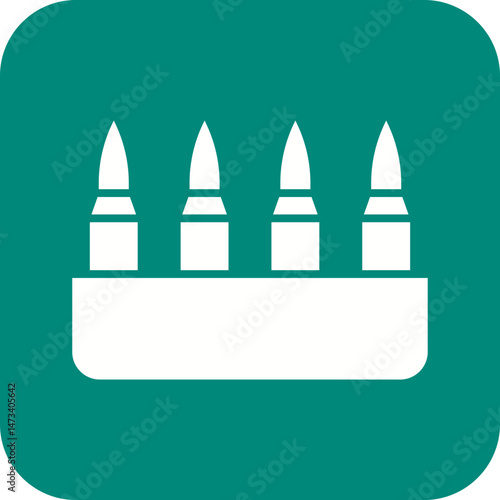 Cartridges icon vector image. Suitable for mobile apps, web apps and print media.
