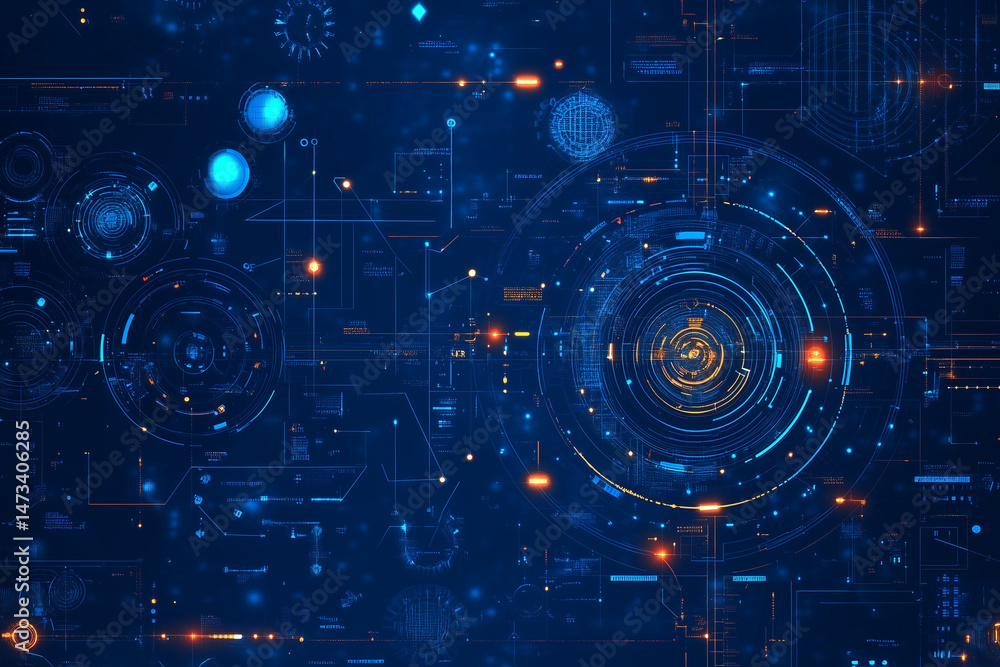 Futuristic Digital Technology Background. Abstract digital futuristic background in blue tones, ideal for tech or sci-fi designs. Futuristic Digital Technology Background. Abstract digital futuristic background in blue tones, ideal for tech or sci-fi designs.