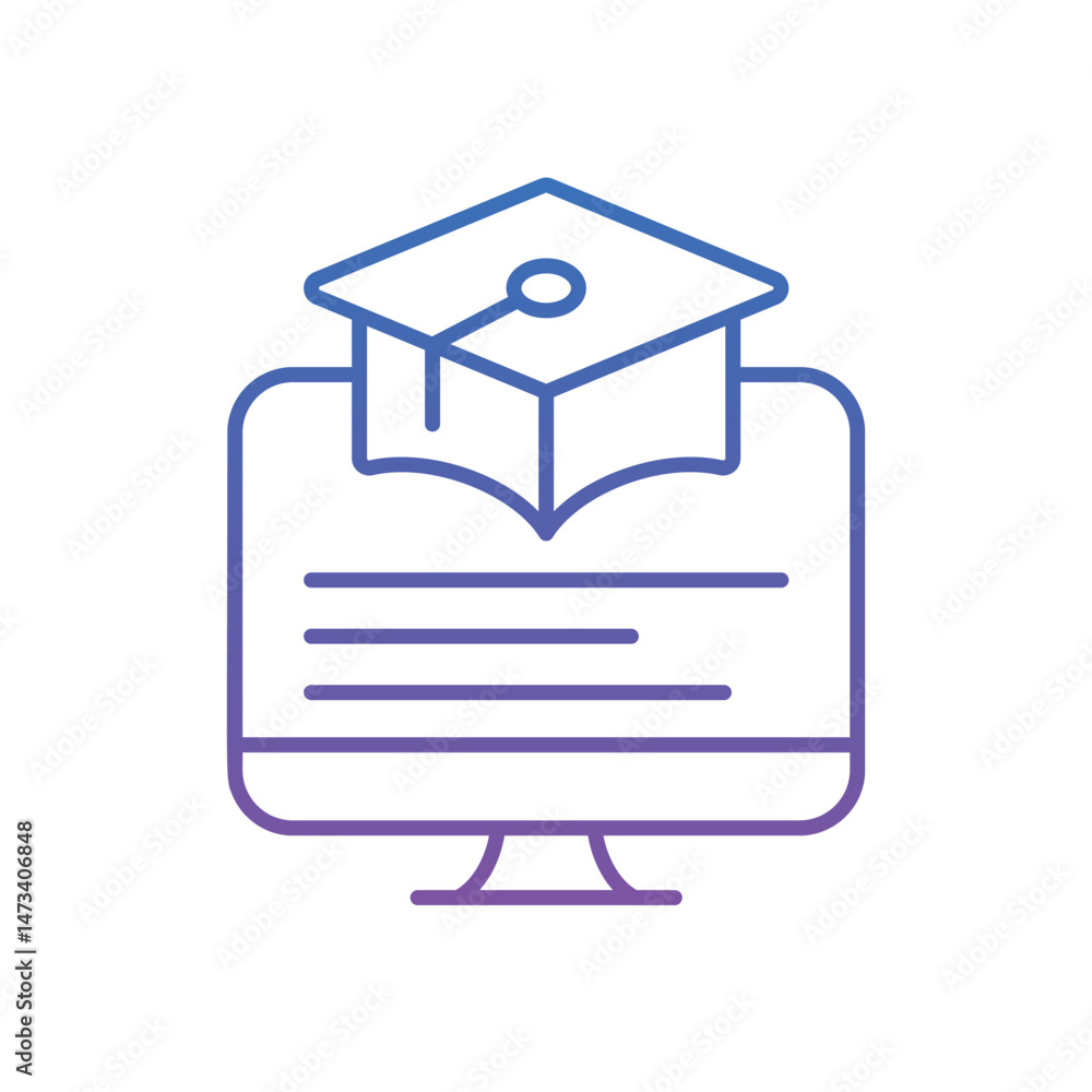 distance learning Vector icon distance learning Vector icon