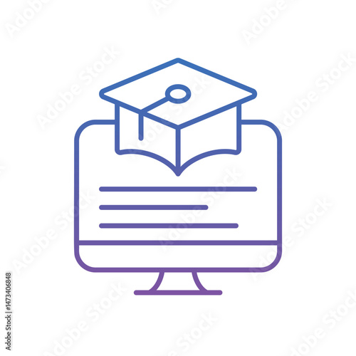 distance learning Vector icon