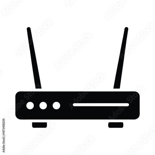 router antenna icon vector illustration