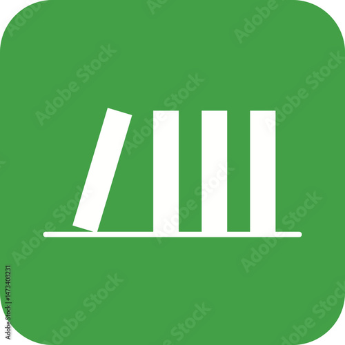Domino Effect icon vector image. Suitable for mobile apps, web apps and print media.