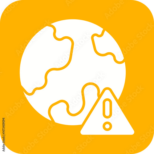 Global Crisis icon vector image. Suitable for mobile apps, web apps and print media.