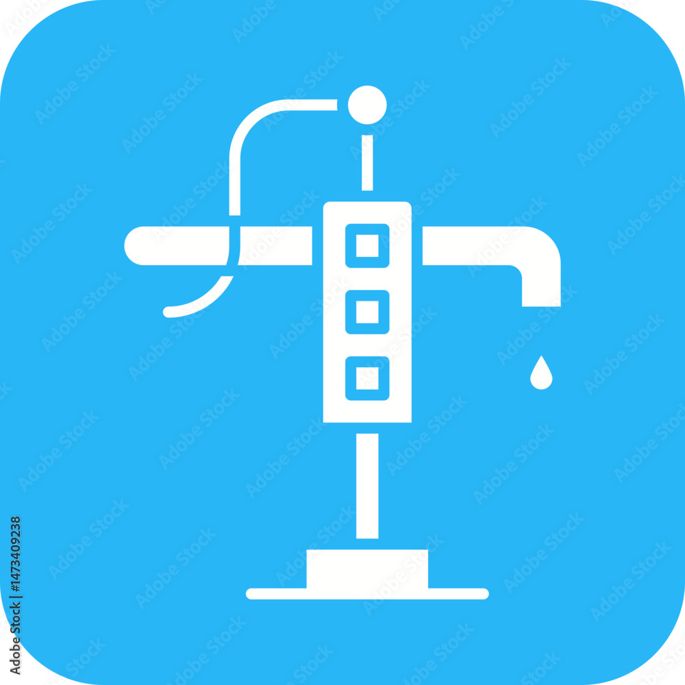 Hand Pump icon vector image. Suitable for mobile apps, web apps and print media. Hand Pump icon vector image. Suitable for mobile apps, web apps and print media.