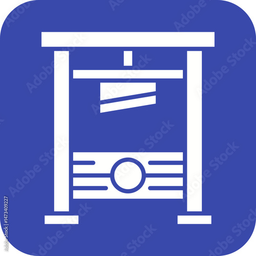 Guillotine icon vector image. Suitable for mobile apps, web apps and print media.