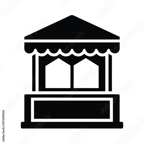 ticket booth icon vector illustration