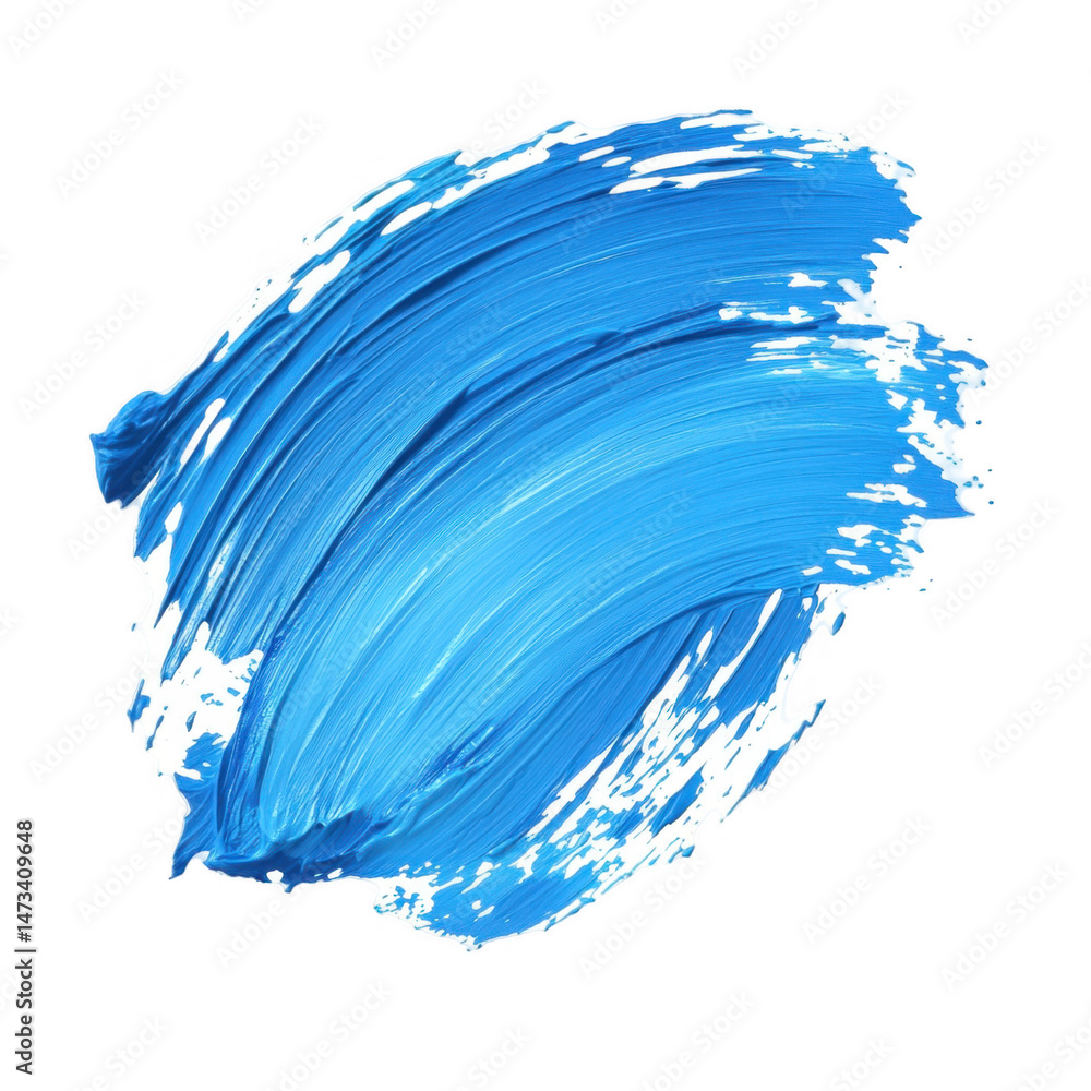 Abstract Blue Paint Stroke Abstract Blue Paint Stroke