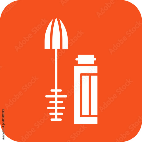 Mascara icon vector image. Suitable for mobile apps, web apps and print media.