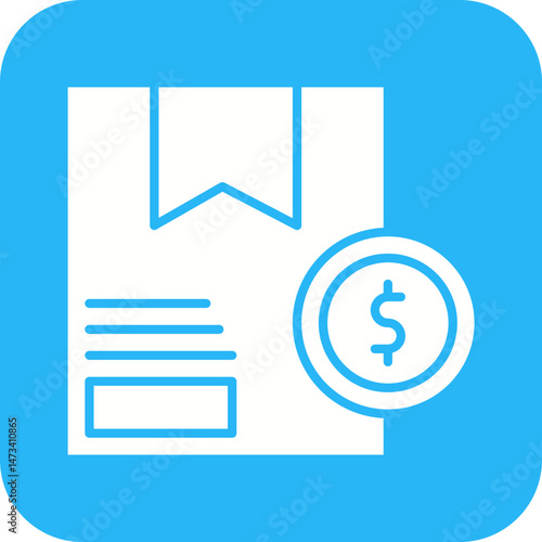 Package Cost icon vector image. Suitable for mobile apps, web apps and print media.