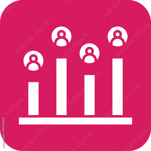 Poll icon vector image. Suitable for mobile apps, web apps and print media.