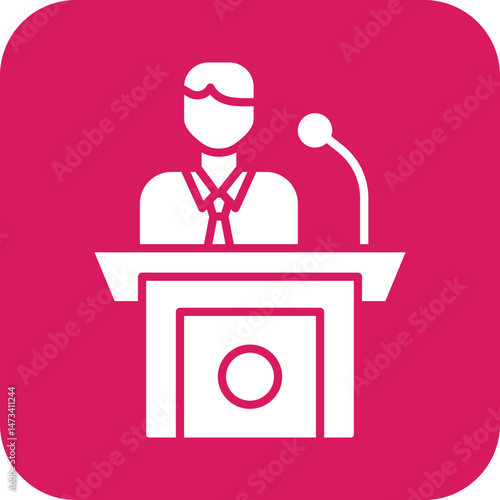 Politician icon vector image. Suitable for mobile apps, web apps and print media.
