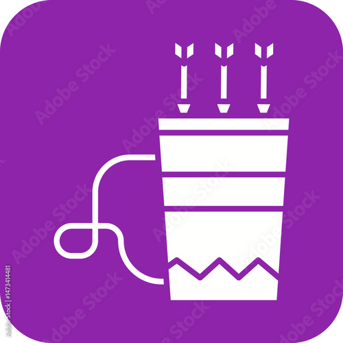 Quiver icon vector image. Suitable for mobile apps, web apps and print media.
