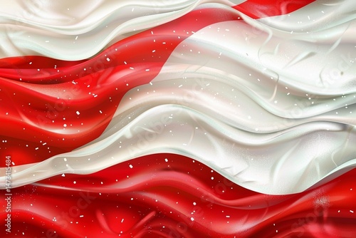 vector realistic background for indonesia independence day celebration