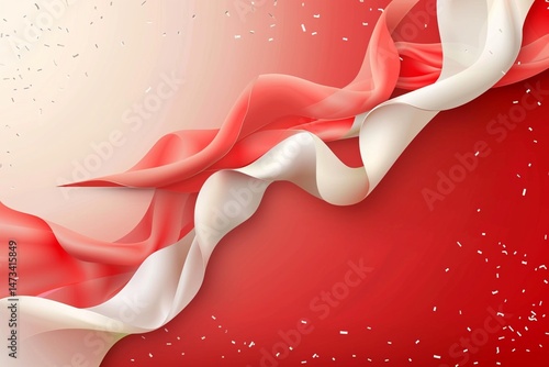 vector realistic background for indonesia independence day celebration
