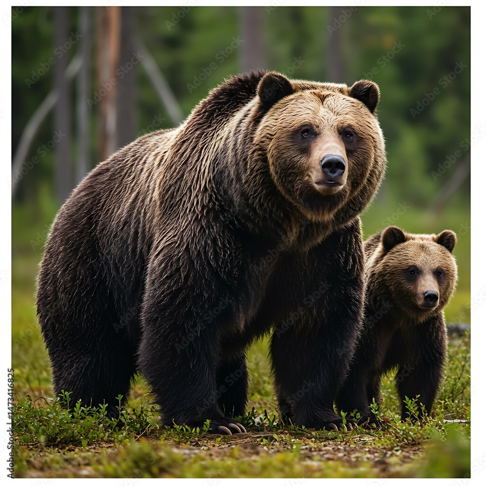 Fototapeta premium Guardian and Cub