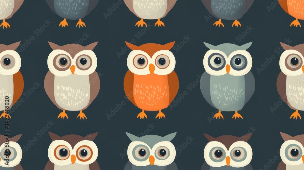 Cute owl pattern Cute owl pattern