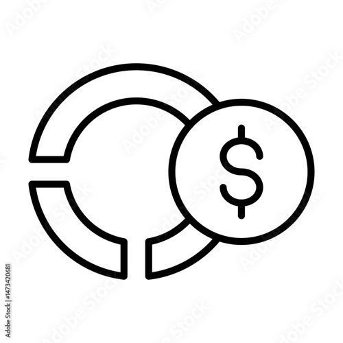 Return Of Investment Outline Icon