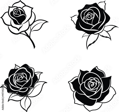 set of roses
