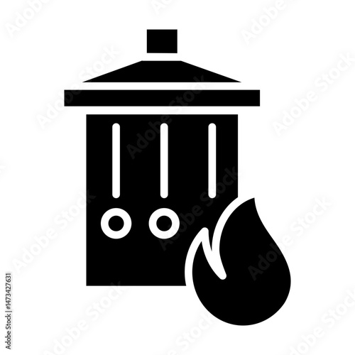 Incineration Glyph Icon