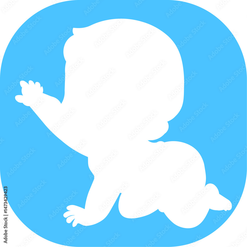 Cute Baby Logo Design Vector Cute Baby Logo Design Vector