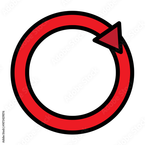 Reload Vector Filled Icon Design