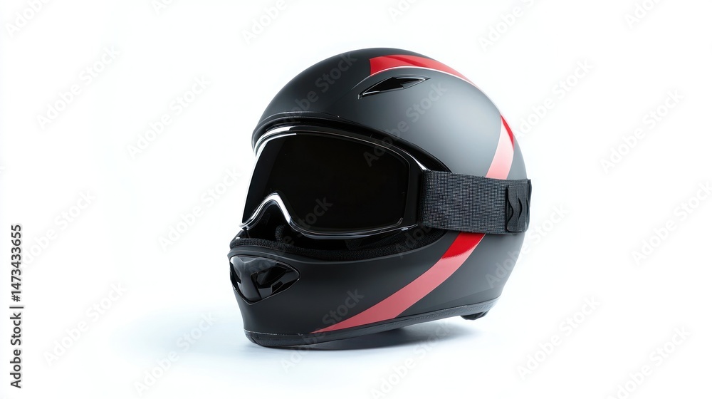 Fototapeta premium Ski helmet isolated on white background