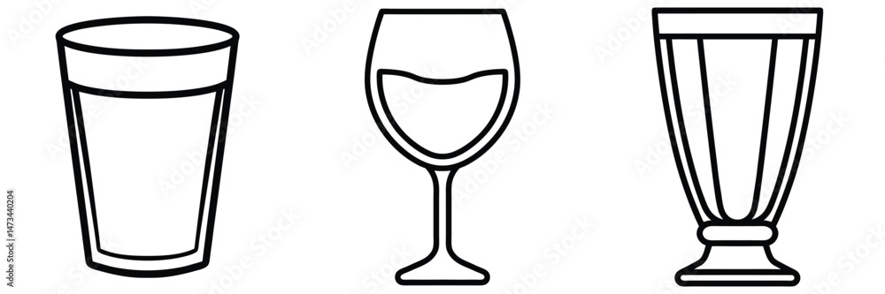 Drinking Glasses, bundle of glasses Drinking Glasses, bundle of glasses