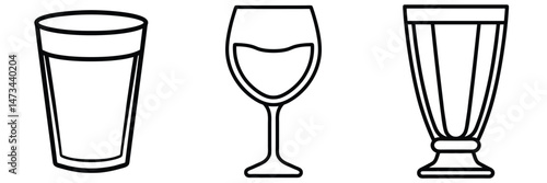 Drinking Glasses, bundle of glasses