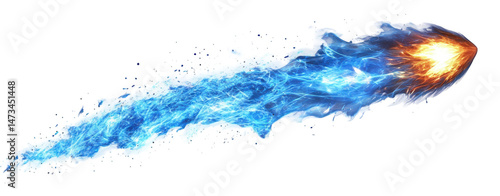 Blue Fire Comet Trail